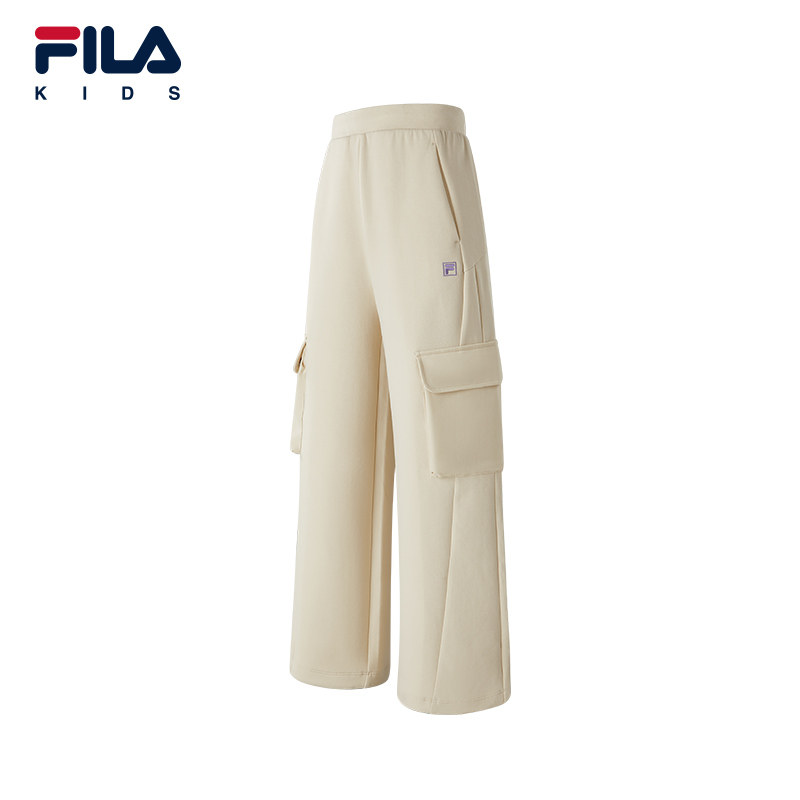 FILA斐乐儿童童装长裤2026年春季新款女中大童休闲宽松抽绳工装裤,童装/婴儿装/亲子装,裤子,淘宝优惠券,粉丝福利购,淘宝优惠卷