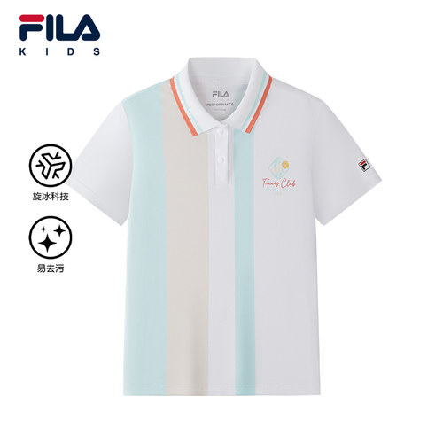 FILA斐乐女童短袖POLO