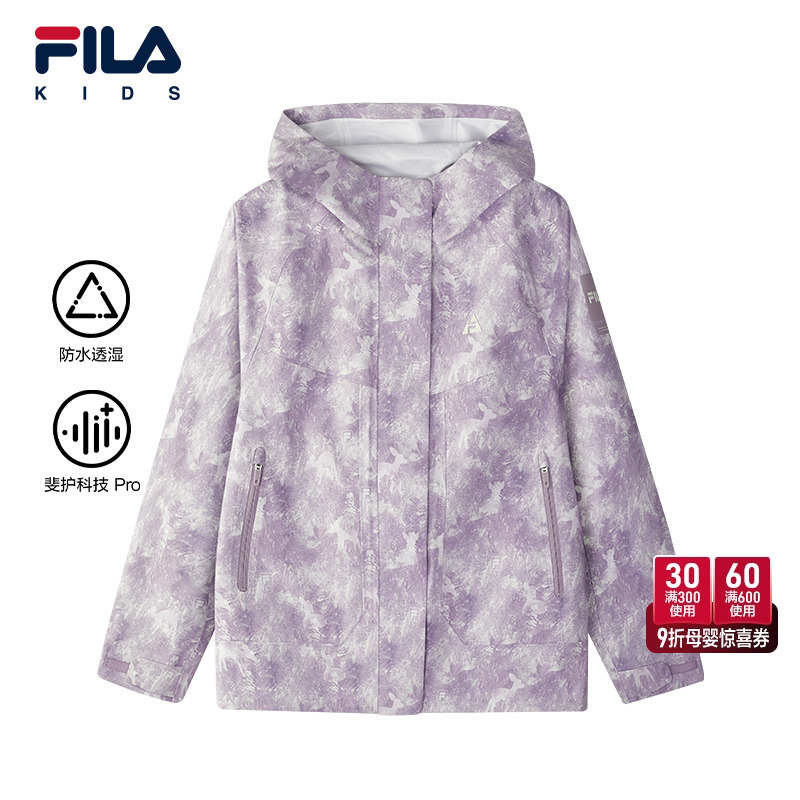 FILA斐乐女中大童梭织外套