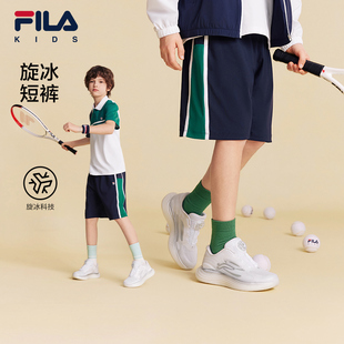 旋冰科技 新款 FILA斐乐儿童童装 2026年夏季 男中大童五分裤 短裤