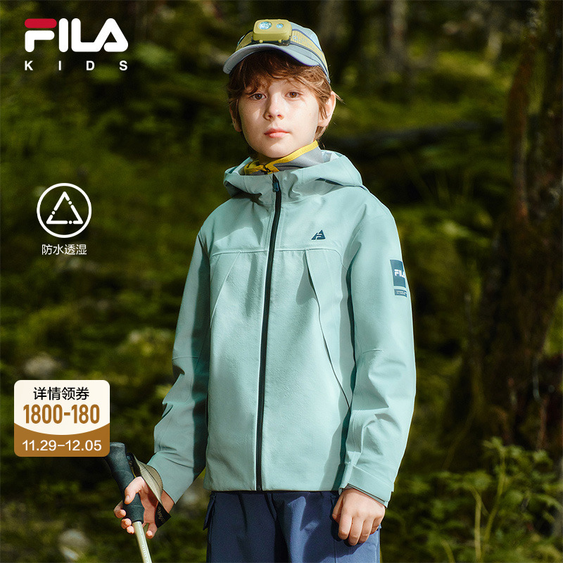 FILA斐乐男中大童梭织外套