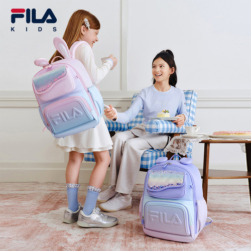 FILA斐乐儿童书包2026年秋季新款男女中大童双肩包一到六年级轻便