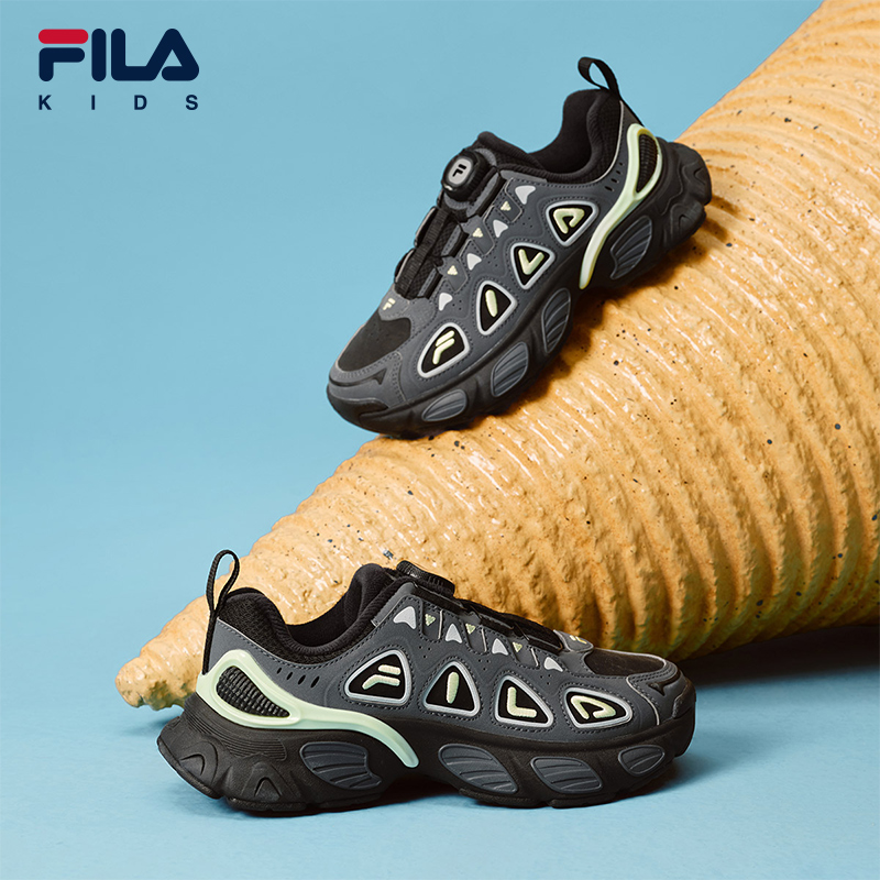 FILA斐乐男女中大童儿童复古跑鞋
