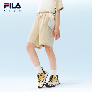 短裤 中大童梭织五分裤 2026年夏季 男童装 潮流 新款 FILA斐乐儿童童装