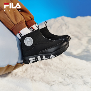 男女童小童加绒软糖棉鞋 新款 雪地靴 棉靴2025冬季 FILA斐乐儿童童鞋