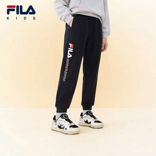 FILA斐乐男中大童梭织长裤
