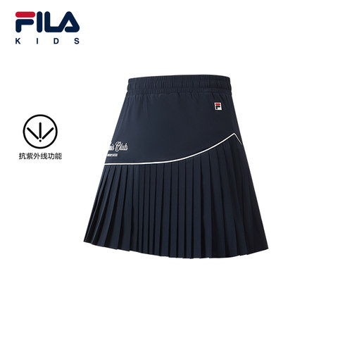 抗紫外线|FILA斐乐儿童童装短裙2026秋季新款女童中大童网球裙