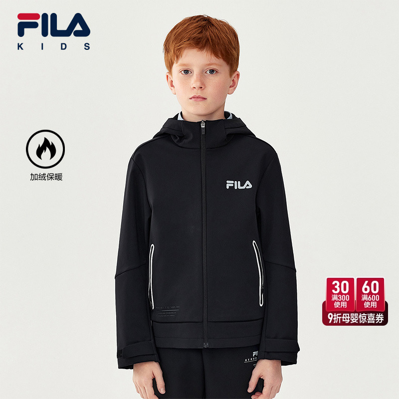 FILA斐乐男中大童梭织外套