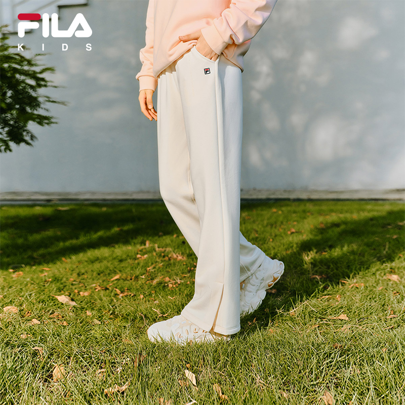 FILA斐乐中大童针织长裤