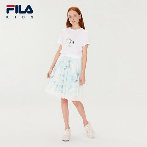 FILA斐乐女中大童针织连衣裙