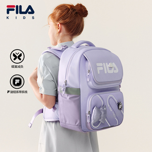 FILA斐乐儿童书包2026年夏季 男女中大童蝶翼一到六年级双肩包 新款
