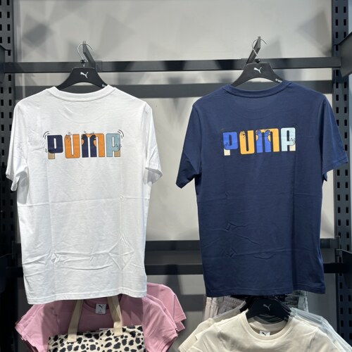 PUMA彪马新款男子简约印花短袖