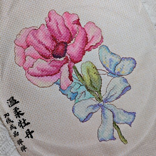 弹弹十字绣 D0157小花束2图 自配DMC线/R线十字绣套件非印花