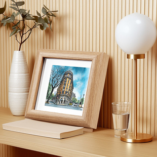 COLOR MASH原创插画学生宿舍装饰画酒吧咖啡馆装饰画网红武康大楼