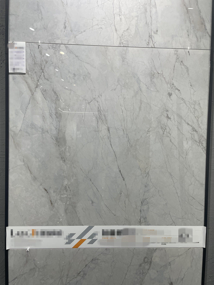 广东深灰色客厅地砖900x900冷色系通体大理石瓷砖现代大板地板砖