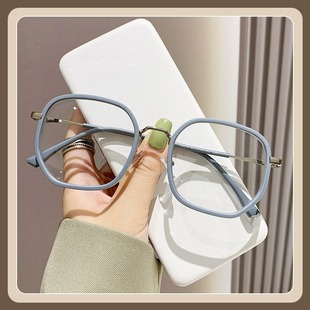 网红同款素颜防蓝光眼镜女韩ins眼镜框可配近视眼镜片男装饰镜架