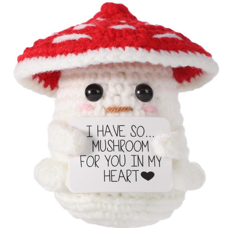 Hand-knitted woolen plush toys, emotional support, positive energy, potato, penguin, pea gifts, crocheted toy ornaments thumbnail 4