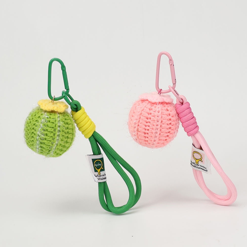 新款仙人掌挂绳毛线钩织手工挂件成成品仙人掌钥匙扣小挂饰小礼物