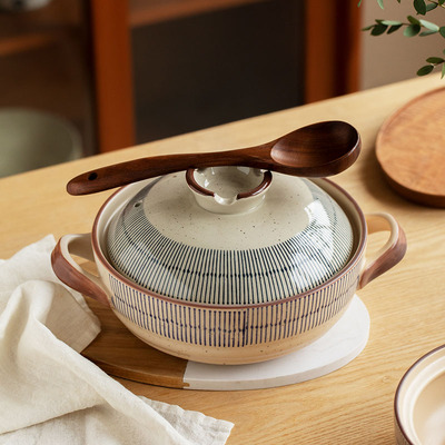 日式家用陶土不暴裂砂锅