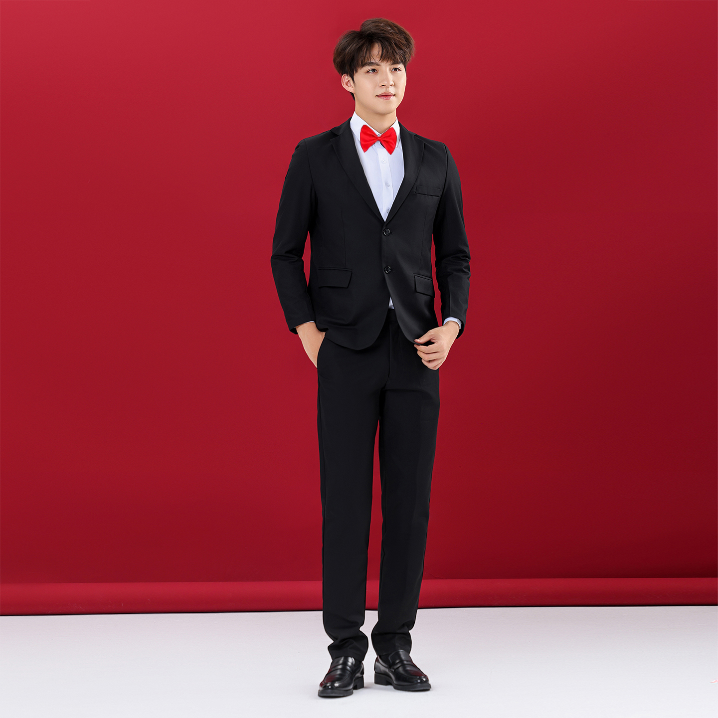 中小学生合唱演出服男生西装礼服小提琴演讲比赛钢琴演奏表演服装