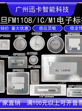 复旦M1电子标签 S50芯片/复旦FM11RF08 30MM圆形电子标签IC软