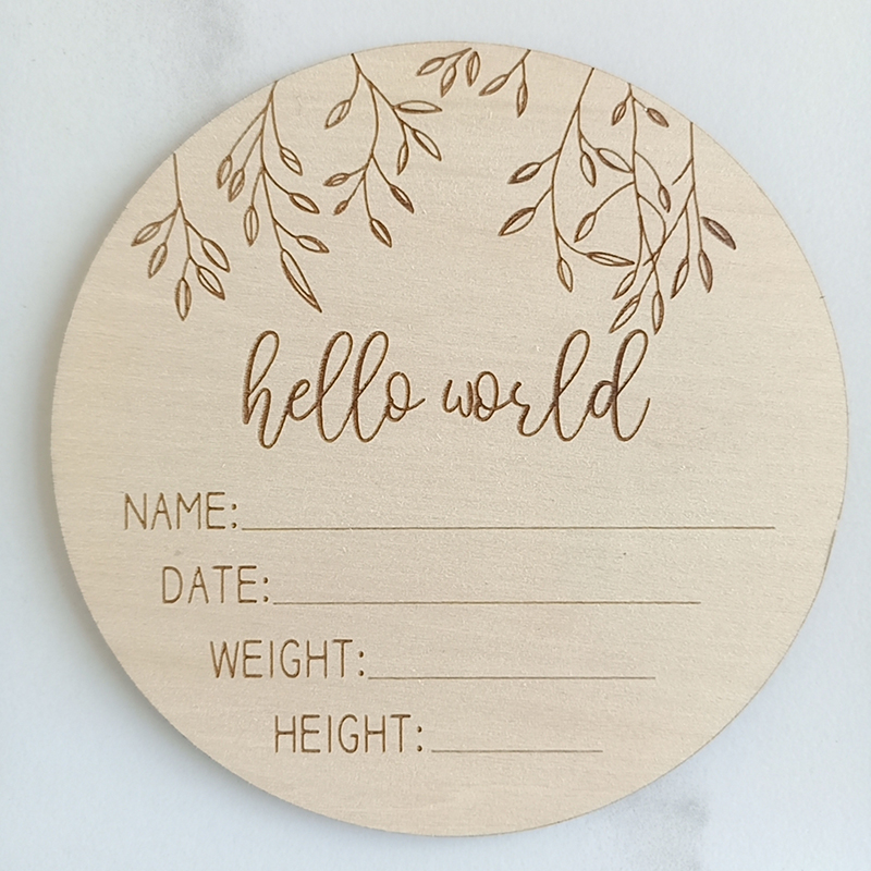 宝宝成长记录木质复古拍照道具