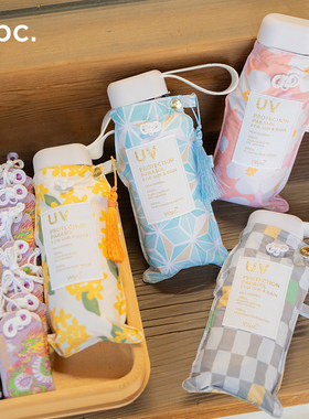 wpc防晒伞御守太阳伞口袋迷你晴雨两用五折小巧便携遮阳防紫外线