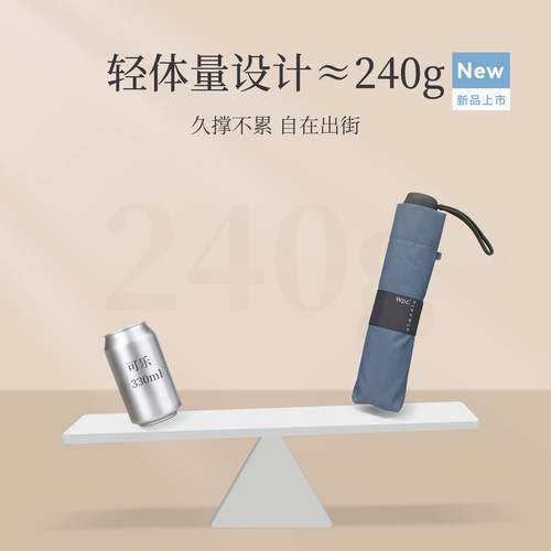 wpc雨伞手动加大便携折叠晴雨伞