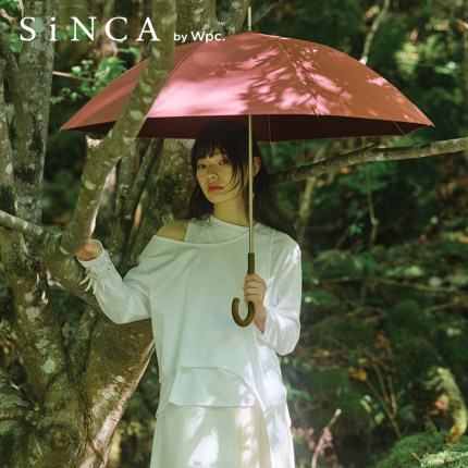 2023年新款SiNCA by Wpc.环保系列限定款黑胶晴雨两用防晒伞