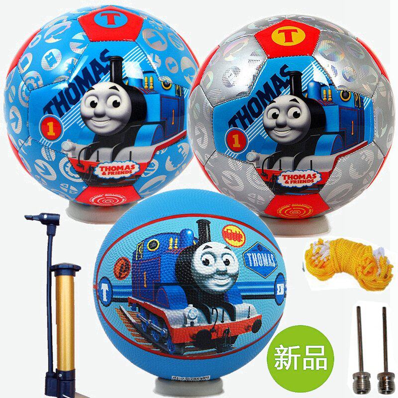 迪士尼新款托马斯thomas儿童pvc车缝篮球宝宝玩具卡通球训练足球