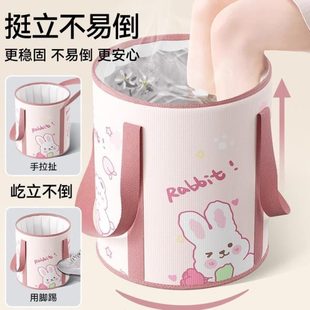 泡脚桶神器小高洗脚盆恒温 足浴腿深泡脚家用保温可折叠过袋便携式