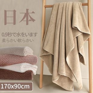 情侣款 新款 纯棉女男一对三件套大吸水毛巾裹日本巾2023家用比浴巾