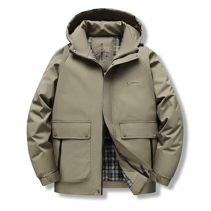 2025新款男士连帽棉衣冬季加厚