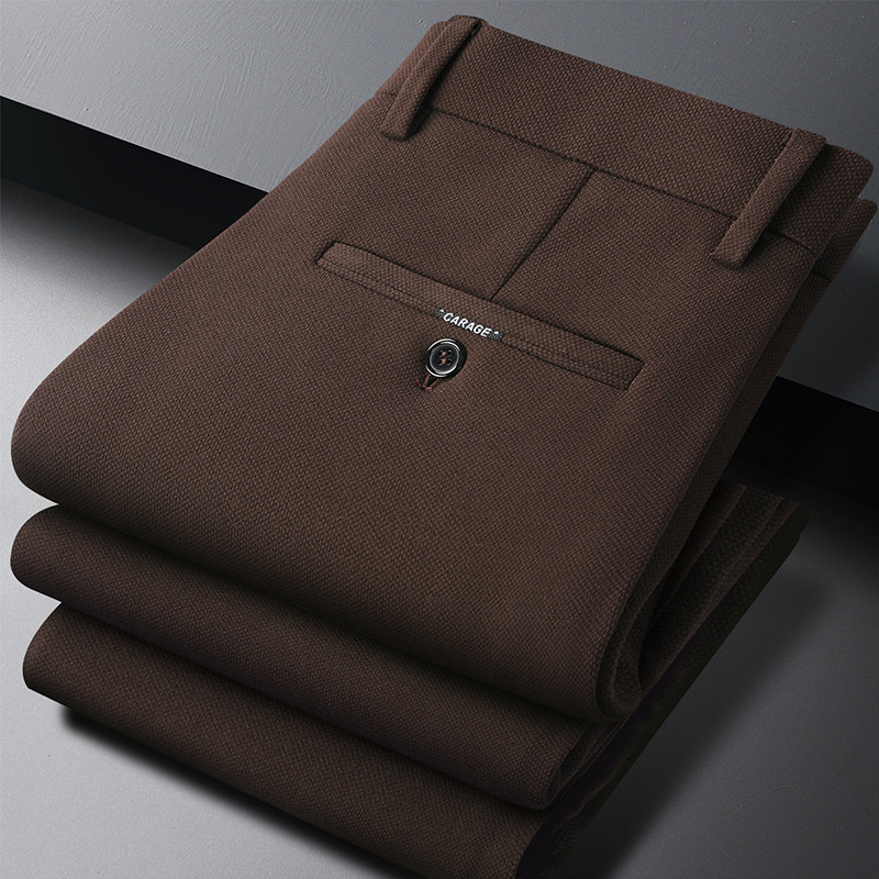 新款简约百搭商务直筒西裤男休闲免烫中年男士裤子极简风正装裤,男装,西裤,淘宝优惠券,粉丝福利购,淘宝优惠卷