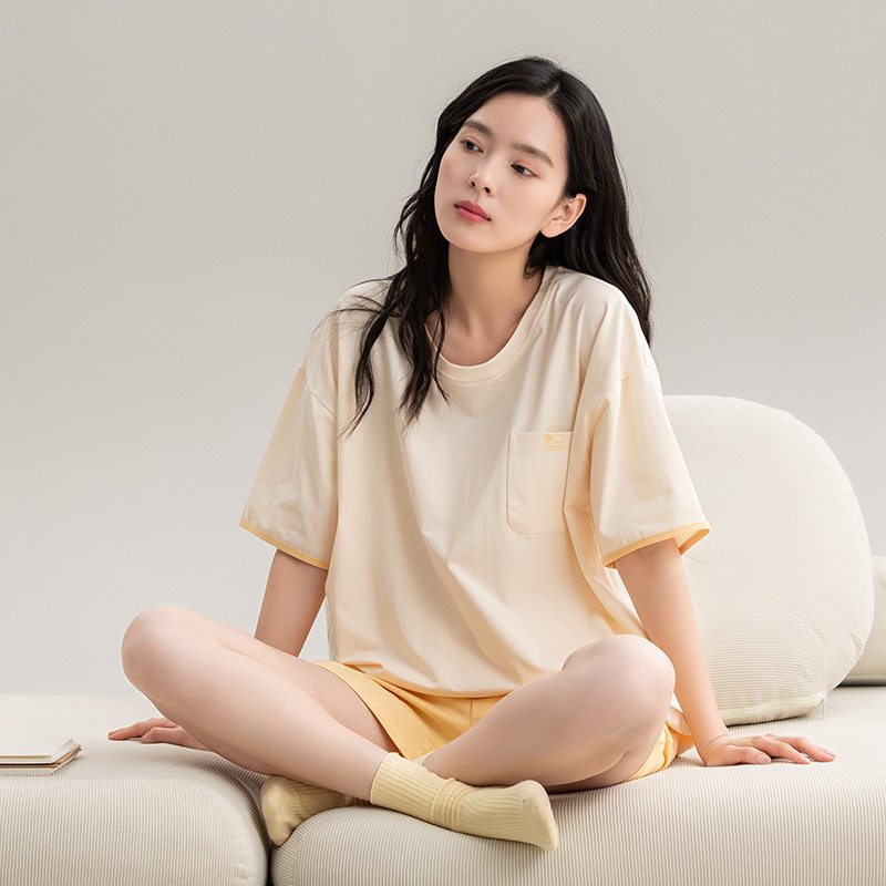 纯棉睡衣女夏季短袖夏天薄款家居服韩版可爱卡通女士睡衣休闲套装