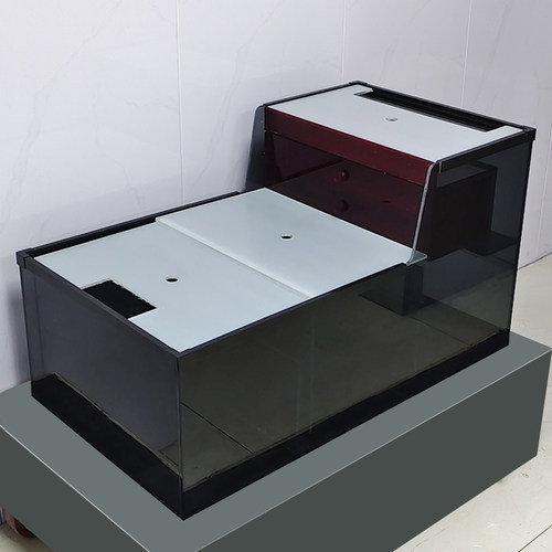 X3系列灰玻底滤缸双层干湿盒沉淀仓鱼缸过滤免换水客厅定制定做