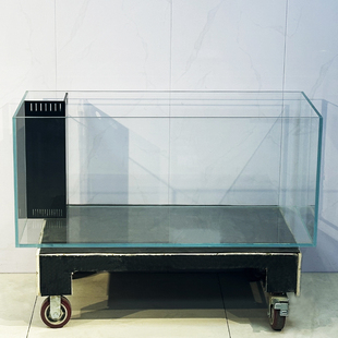 超白玻璃鱼缸黑玻直角溢流底滤龙鱼泰狮兰寿大型客厅大小定制定做