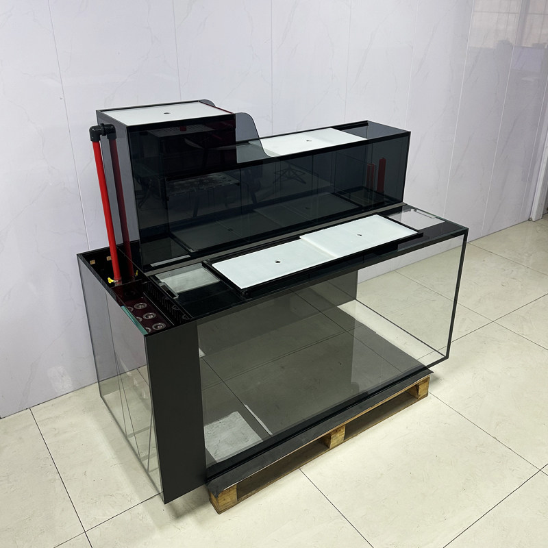 智定锦鲤吉罗地缸双过滤侧滤上滤一体超白鱼缸免换水客厅大型定制