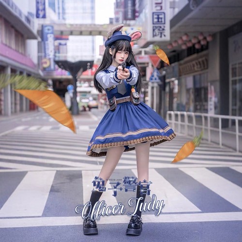 久命猫朱迪兔警官成人连衣裙