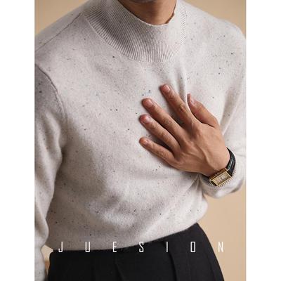 100%纯羊毛半高领毛衣