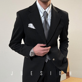 婚礼结婚绅士西装 JUESION 男士 休闲商务修身 意式 那不勒斯西服套装