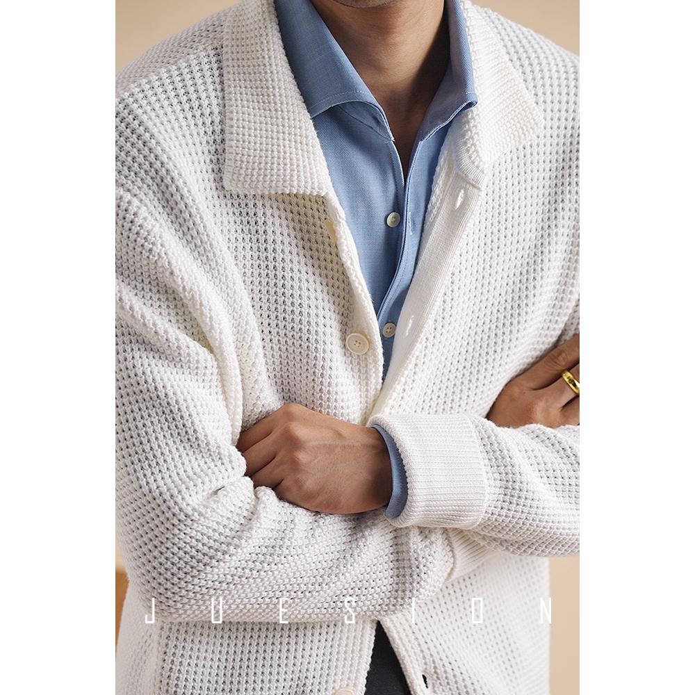 重磅100%全棉毛衣针织开衫外套