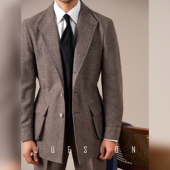西班牙夹克外套男羊毛混纺商务休闲绅士猎装 JUESION 秋冬新款 上衣