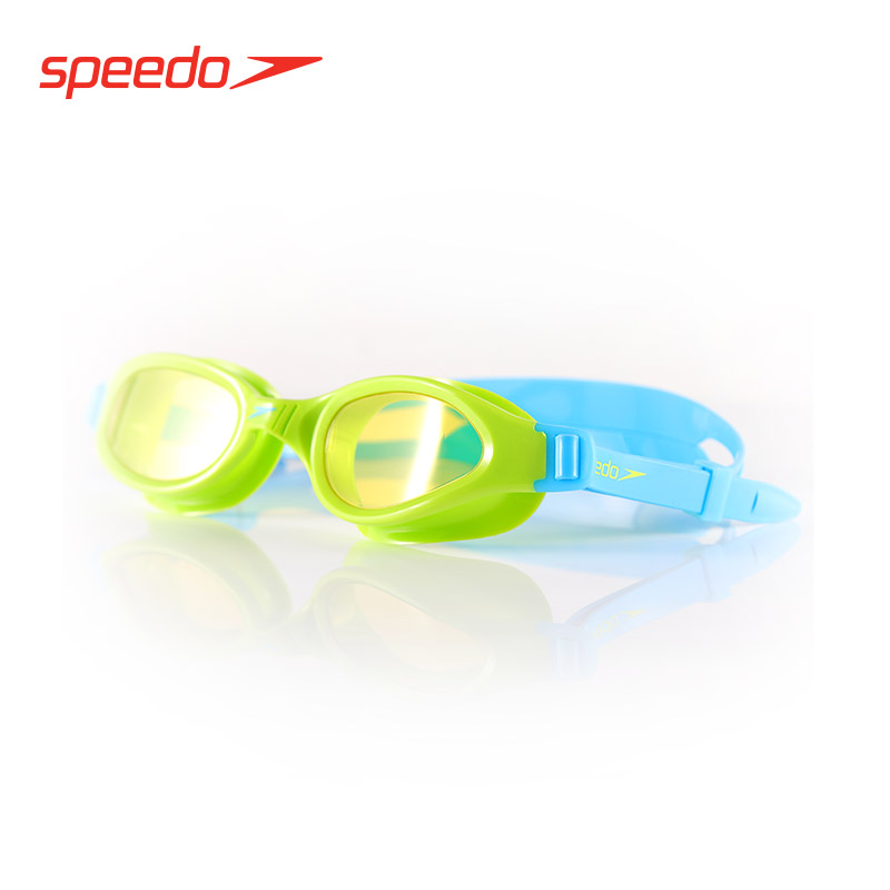Speedo/速比濤 柔韌舒適密封防霧護眼大框兒童泳鏡