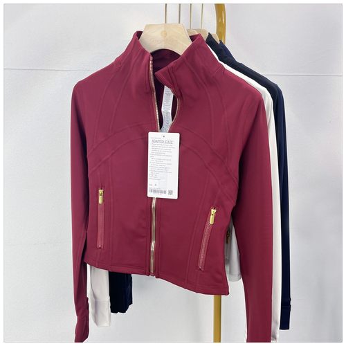 Define金色拉链高版本瑜伽服外套