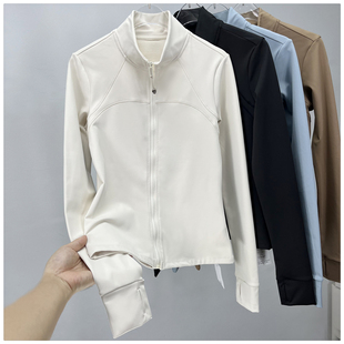 2025秋冬健身服暖壳加绒系列 紧身显瘦运动外套立领加厚瑜伽服女