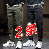 Мужские весенние осенние утепленные штаны, подходит для подростков