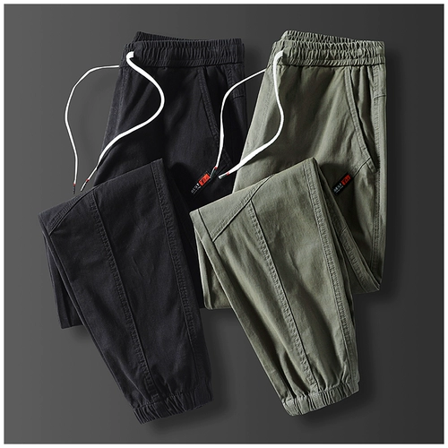 Летние тонкие хлопковые штаны, осенние, свободный крой