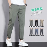 Летние тонкие шелковые штаны, коллекция 2023, свободный прямой крой