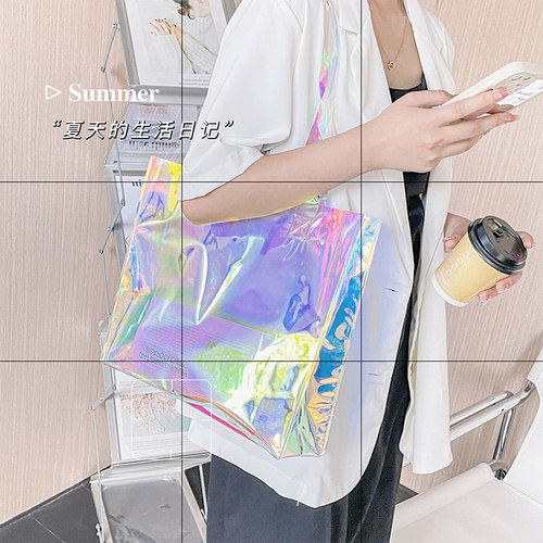 九年工厂定制镭射果冻包简约韩版